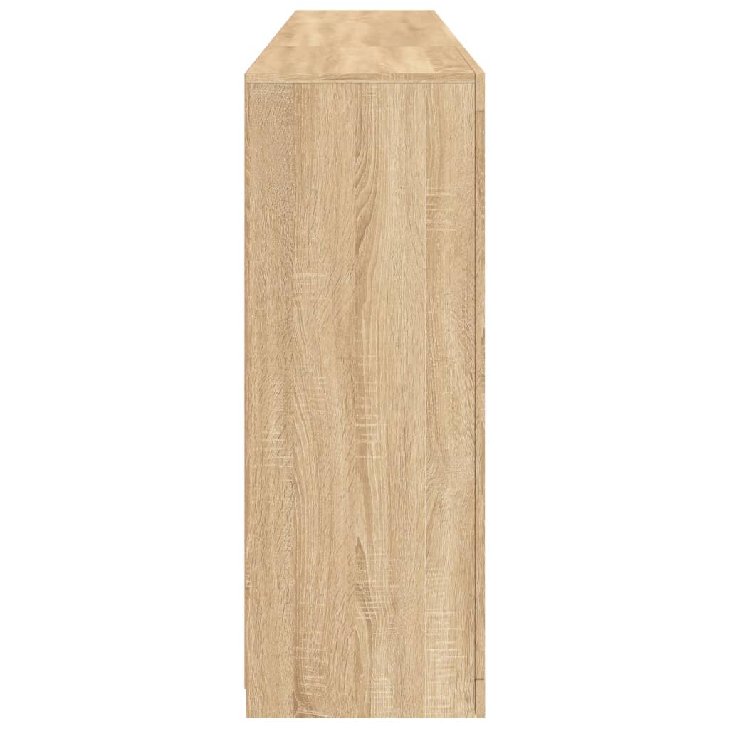 vidaXL Μπουφές με LED Sonoma Δρυς 202 x 37 x 100 εκ.