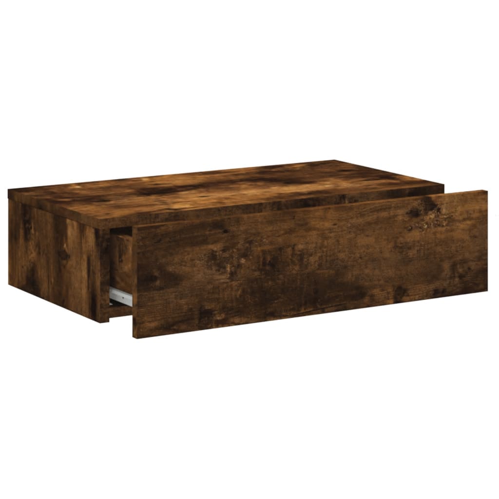 vidaXL Έπιπλο Τηλεόρασης με LED Καπνιστή Δρυς 60x35x15,5 εκ.