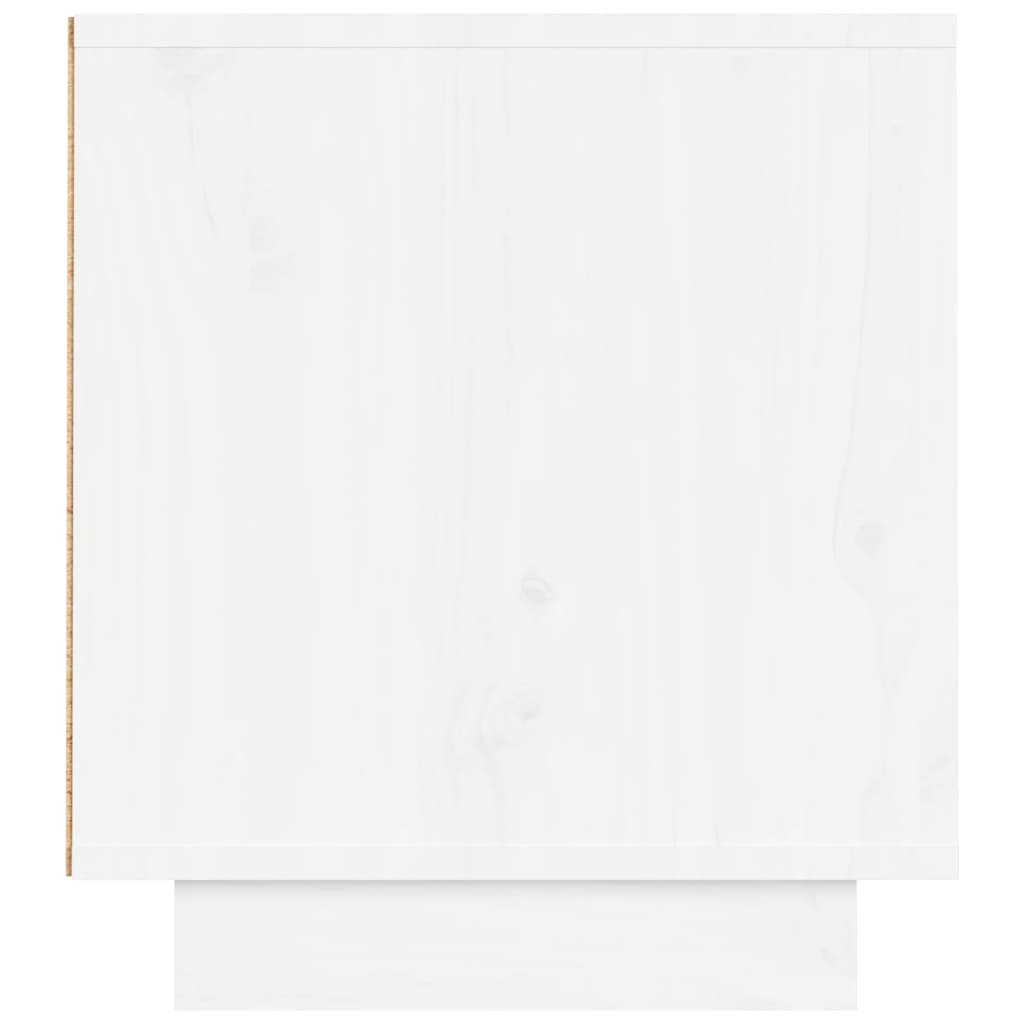 vidaXL Έπιπλο Τηλεόρασης Λευκό 140 x 35 x 40 εκ. από Μασίφ Ξύλο Πεύκου