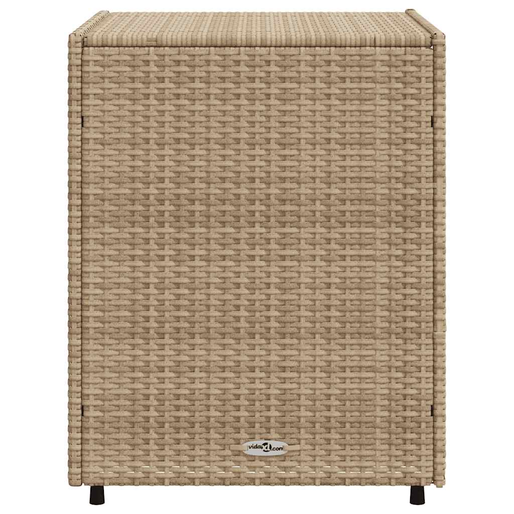 vidaXL Ντουλάπι Αποθήκευσης Κήπου Beige 55x59x69 εκ. Συνθετικό Ρατάν