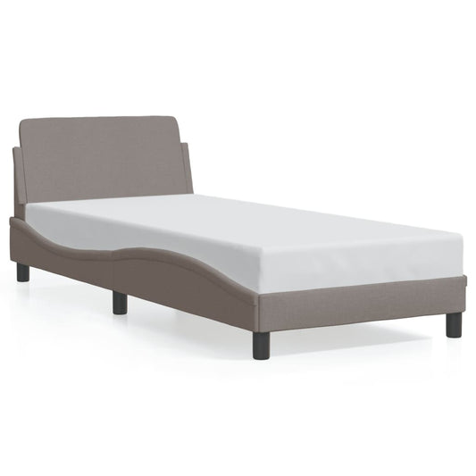 vidaXL Σκελετός Κρεβατιού με Κεφαλάρι Dover 90x200εκ.Υφασμάτινο