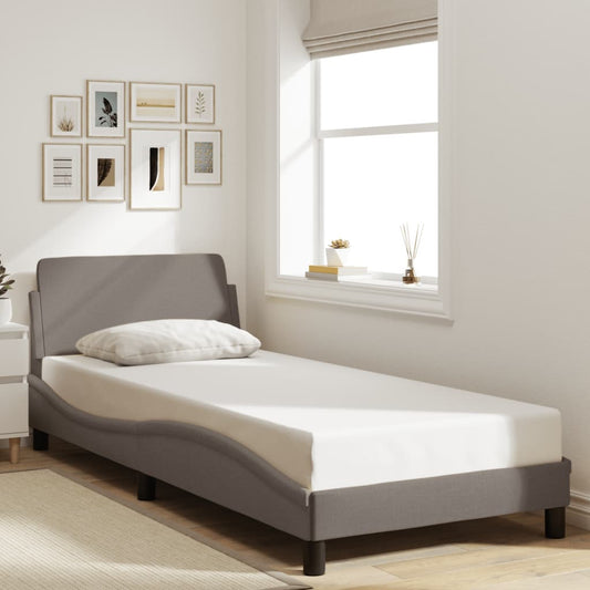vidaXL Σκελετός Κρεβατιού με Κεφαλάρι Dover 90x200εκ.Υφασμάτινο