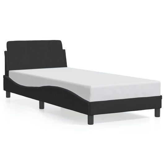 vidaXL Σκελετός Κρεβατιού με Κεφαλάρι Dover 90x200εκ. Βελούδινο