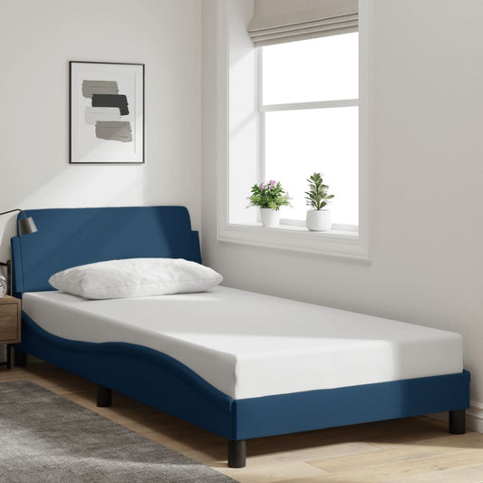 vidaXL Σκελετός Κρεβατιού με Κεφαλάρι Dover 100x200 εκ. Ύφασμα