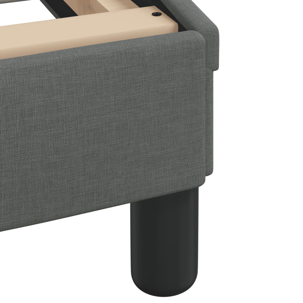 vidaXL Σκελετός Κρεβατιού Dover Σκ. Γκρι 120x200 εκ. Υφασμάτινο