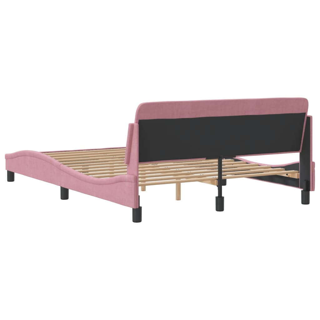 vidaXL Πλαίσιο Κρεβατιού με Κεφαλάρι Dover 120x200εκ. Βελούδινο