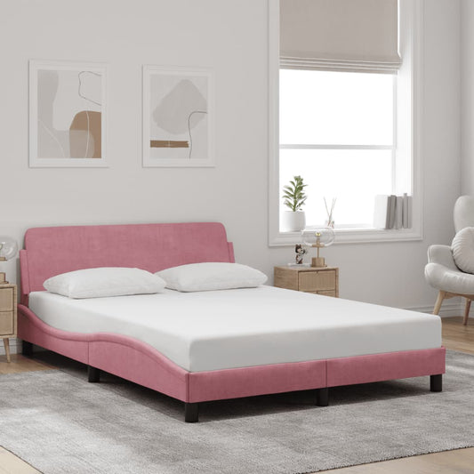 vidaXL Πλαίσιο Κρεβατιού με Κεφαλάρι Dover 120x200εκ. Βελούδινο