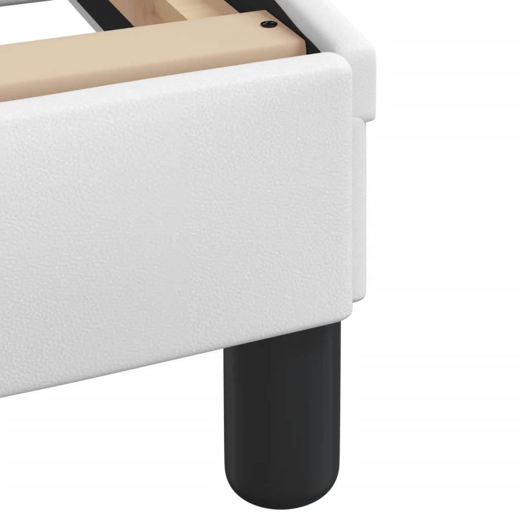 vidaXL Πλαίσιο Κρεβατιού Dover Λευκό 120x200 εκ. Συνθετικό Δέρμα