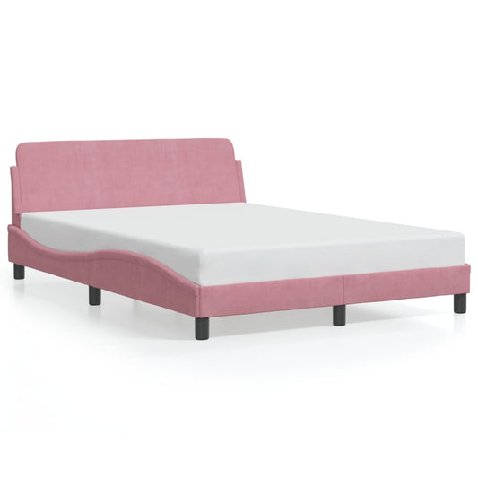 vidaXL Πλαίσιο Κρεβατιού με Κεφαλάρι Dover 140x200εκ. Βελούδινο