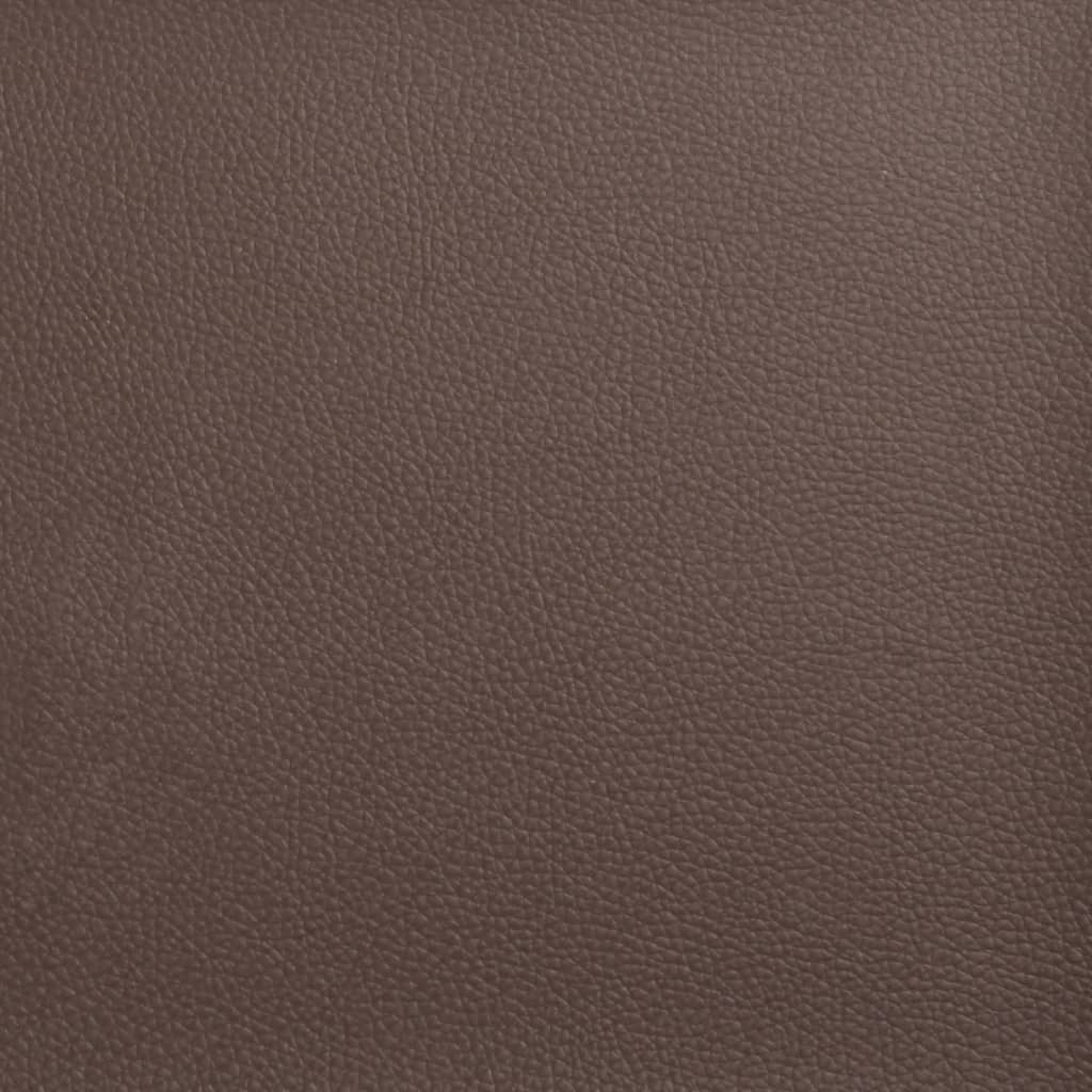 vidaXL Πλαίσιο Κρεβατιού Dover Καφέ 160x200 εκ. Συνθετικό Δέρμα