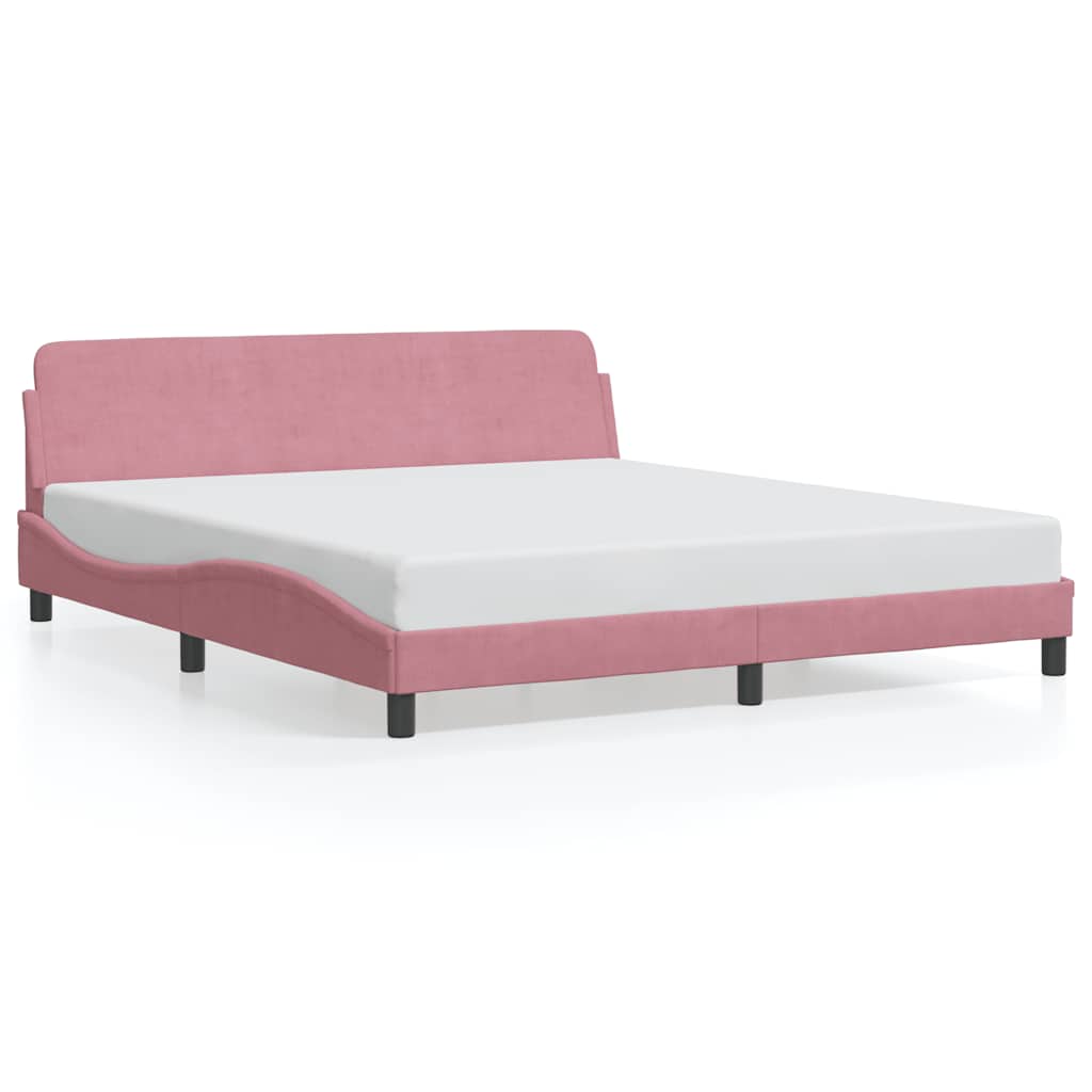 vidaXL Πλαίσιο Κρεβατιού με Κεφαλάρι Dover 180x200εκ. Βελούδινο