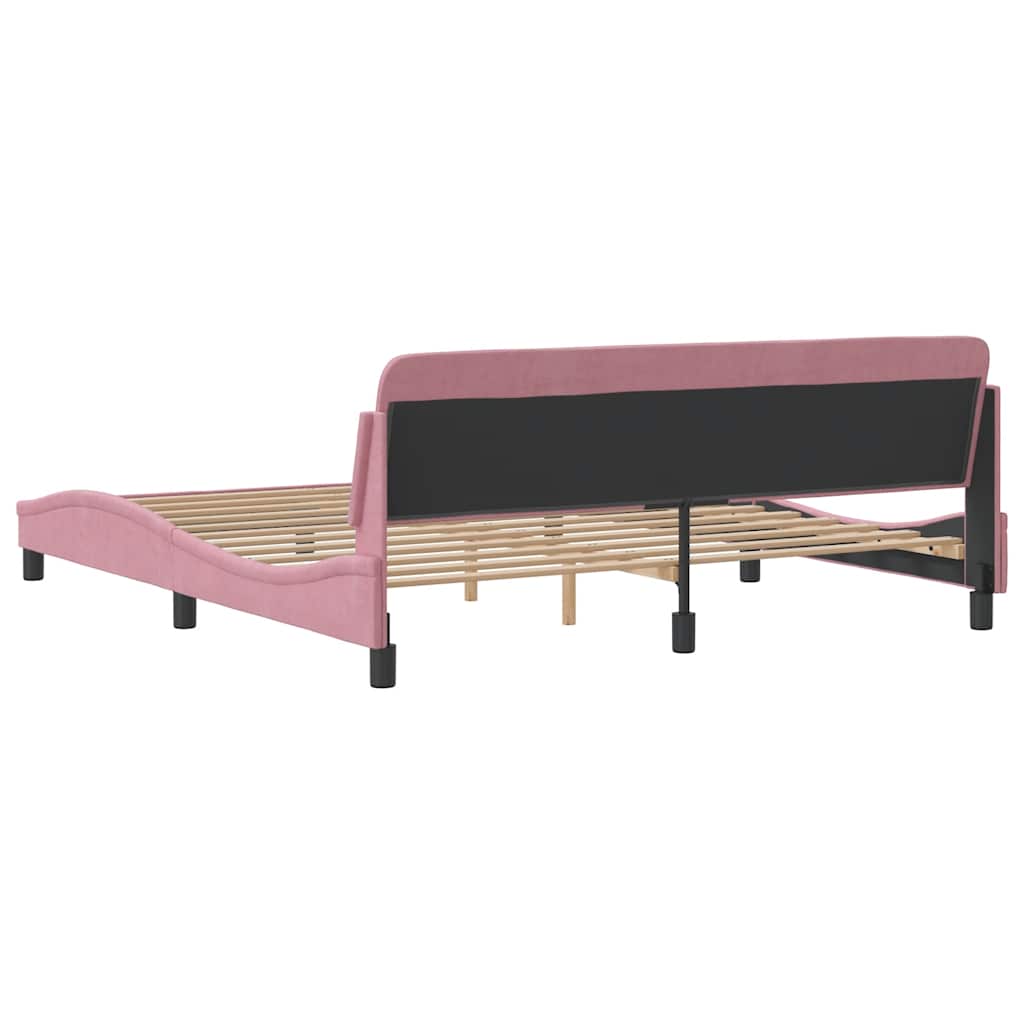 vidaXL Πλαίσιο Κρεβατιού με Κεφαλάρι Dover 180x200εκ. Βελούδινο