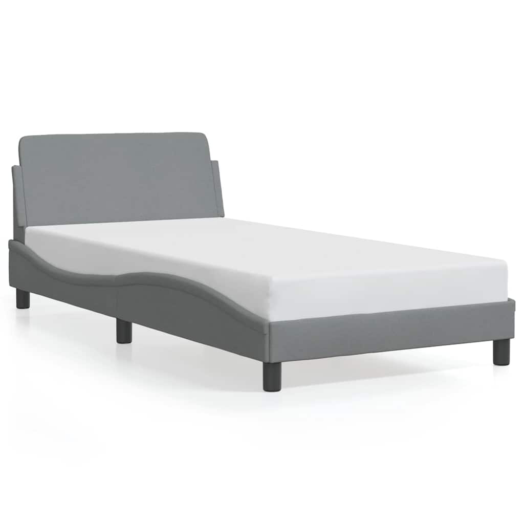 vidaXL Σκελετός Κρεβατιού Dover Γκρι 100x190 εκ Υφασμάτινο