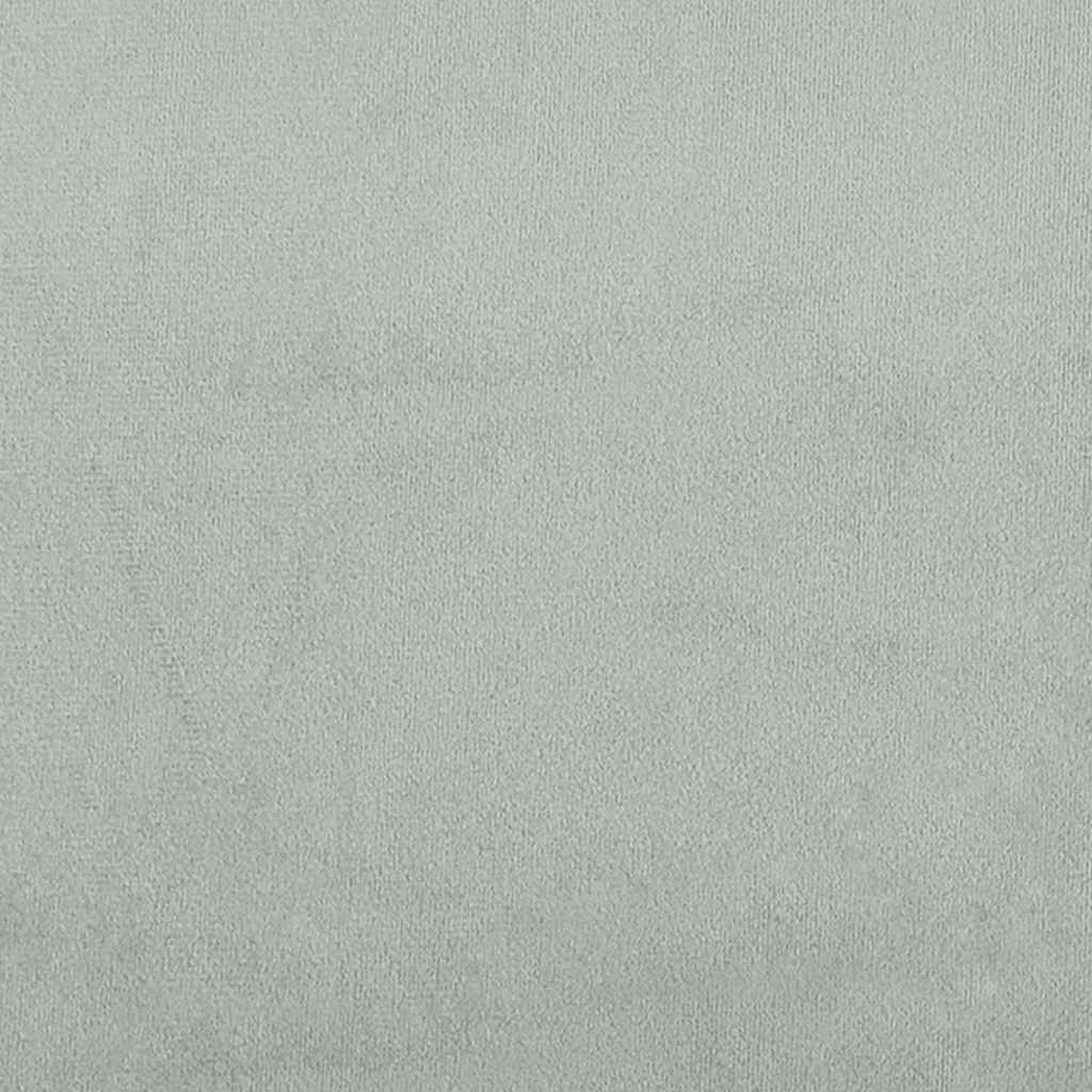 vidaXL Πλαίσιο Κρεβατιού Dover Αν. Γκρι 137x190 εκ. Βελούδινο