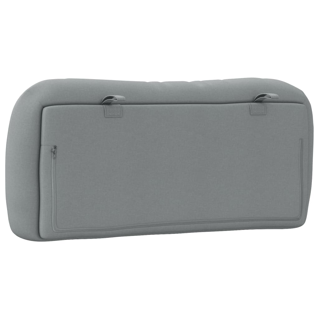 vidaXL Μαξιλάρι για Κεφαλάρι Ανοιχτό Γκρι 80 εκ. Υφασμάτινο