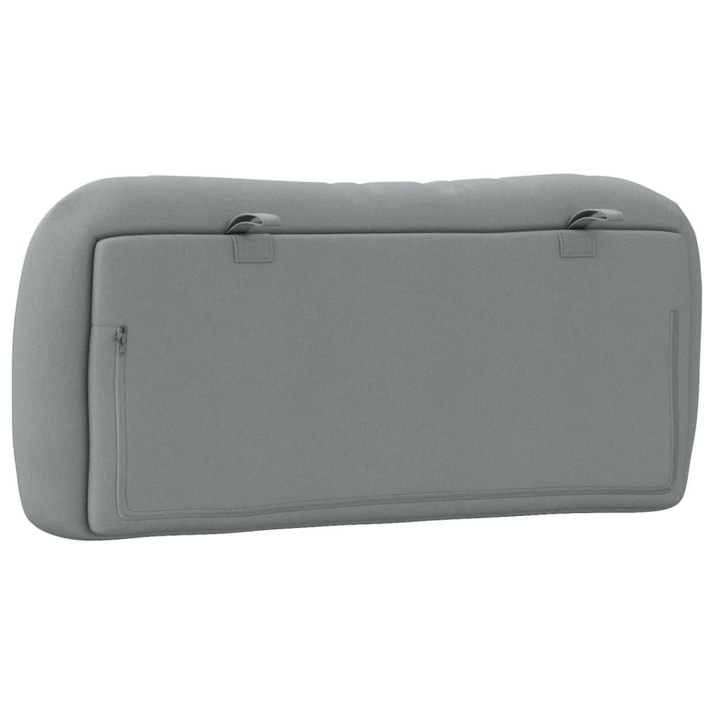 vidaXL Μαξιλάρι για Κεφαλάρι Ανοιχτό Γκρι 90 εκ. Υφασμάτινο