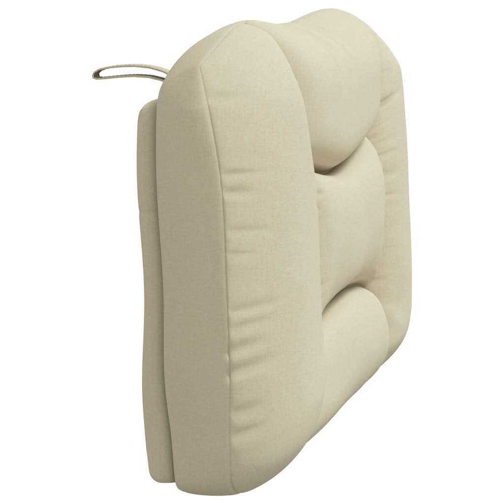 vidaXL Μαξιλάρι για Κεφαλάρι Κρεμ 90 εκ. Υφασμάτινο