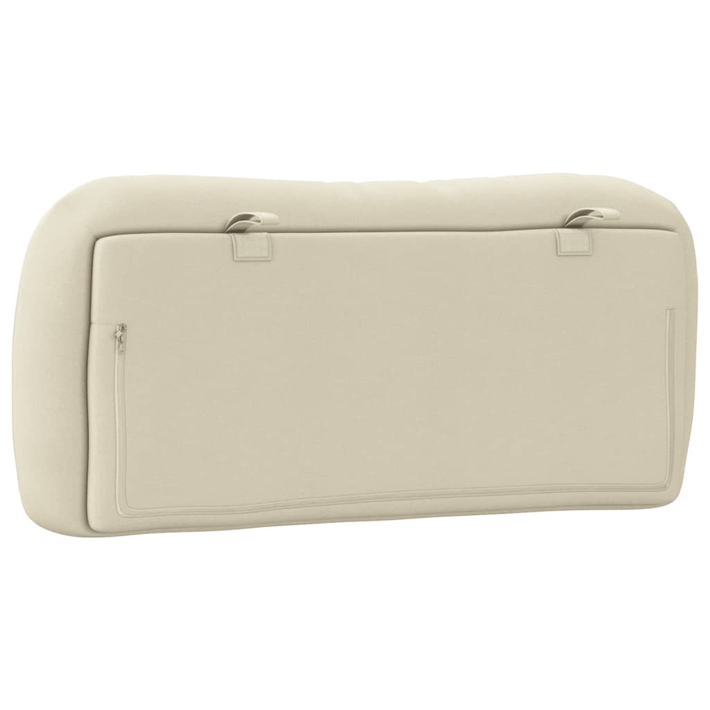 vidaXL Μαξιλάρι για Κεφαλάρι Κρεμ 90 εκ. Υφασμάτινο