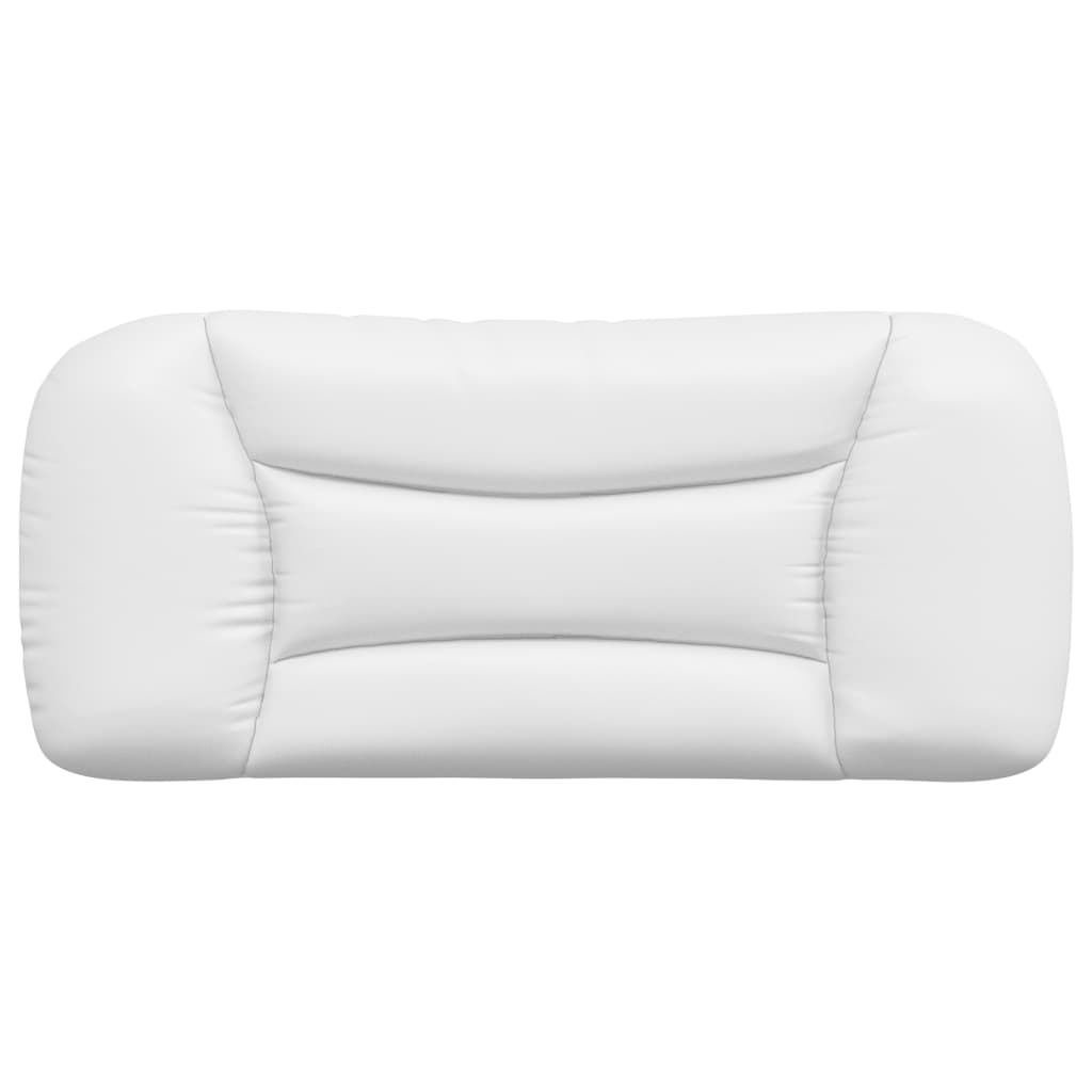 vidaXL Μαξιλάρι για Κεφαλάρι Λευκό 90 εκ. από Συνθετικό Δέρμα