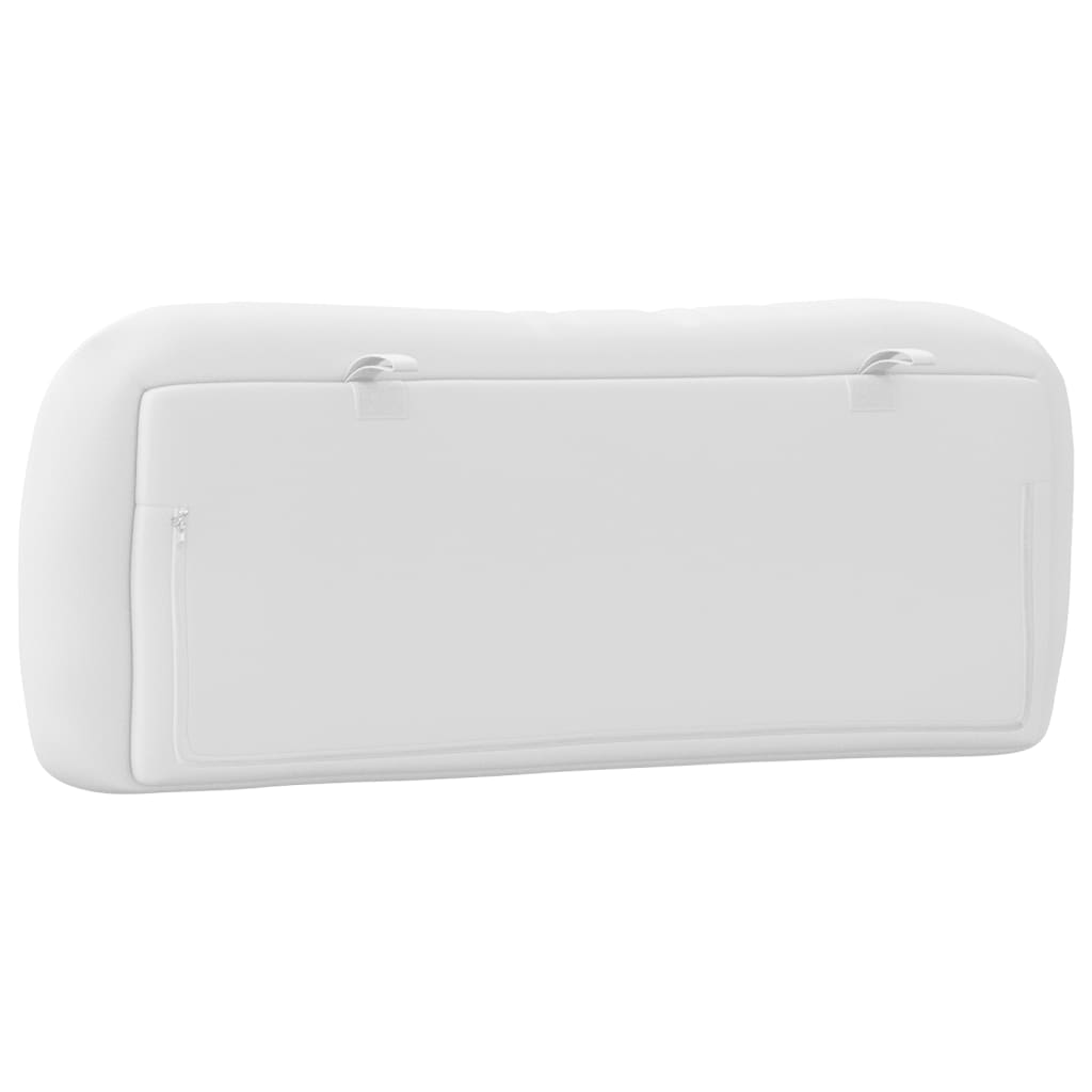 vidaXL Μαξιλάρι για Κεφαλάρι Λευκό 100 εκ. από Συνθετικό Δέρμα