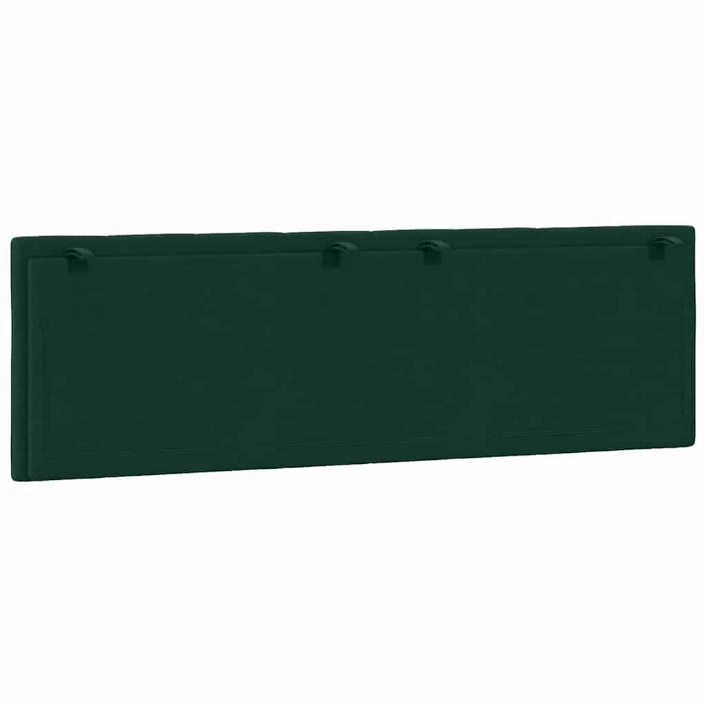 vidaXL Μαξιλάρι για Κεφαλάρι Hanko Σκούρο Πράσινο 160 εκ. Βελούδο