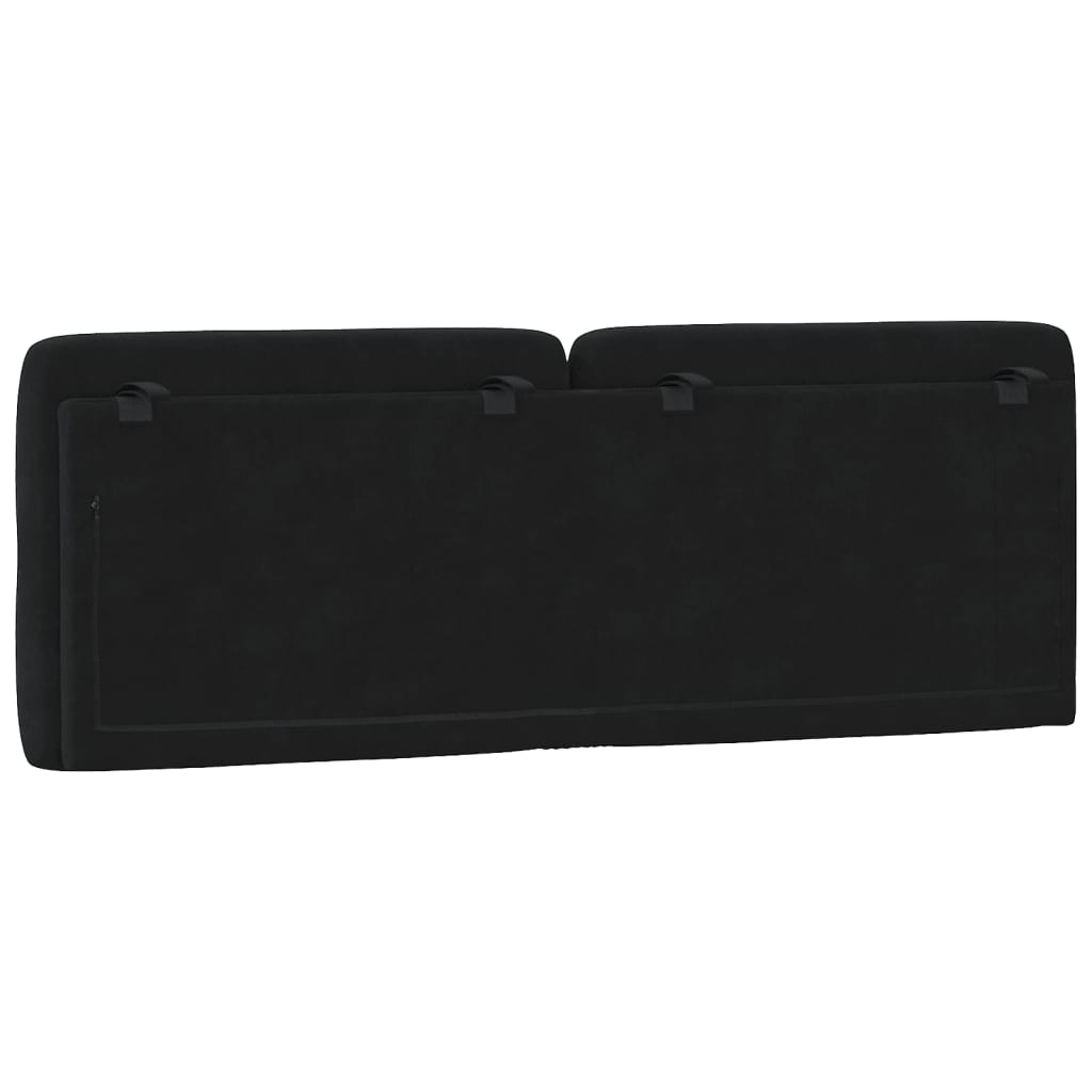 vidaXL Μαξιλάρι για Κεφαλάρι Μαύρο 140 εκ. Βελούδο