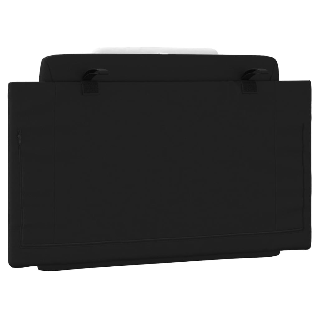 vidaXL Μαξιλάρι για Κεφαλάρι Μαύρο και λευκό 80εκ. από Συνθετικό Δέρμα