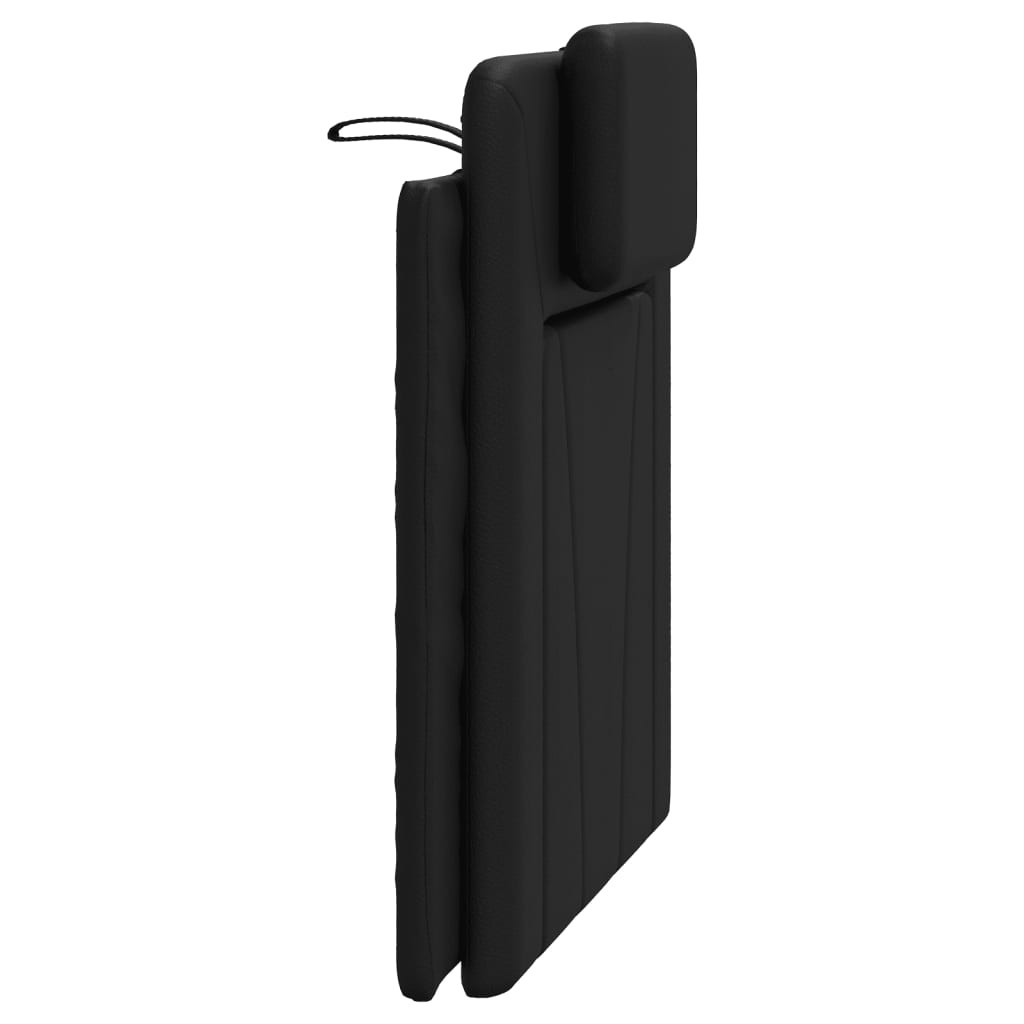 vidaXL Μαξιλάρι για Κεφαλάρι Μαύρο 90 εκ. από Συνθετικό Δέρμα