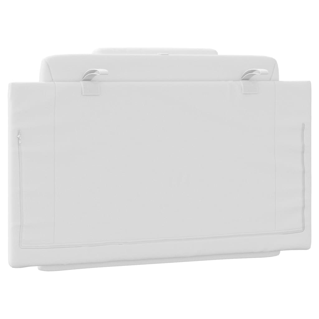 vidaXL Μαξιλάρι για Κεφαλάρι Λευκό 90 εκ. από Συνθετικό Δέρμα