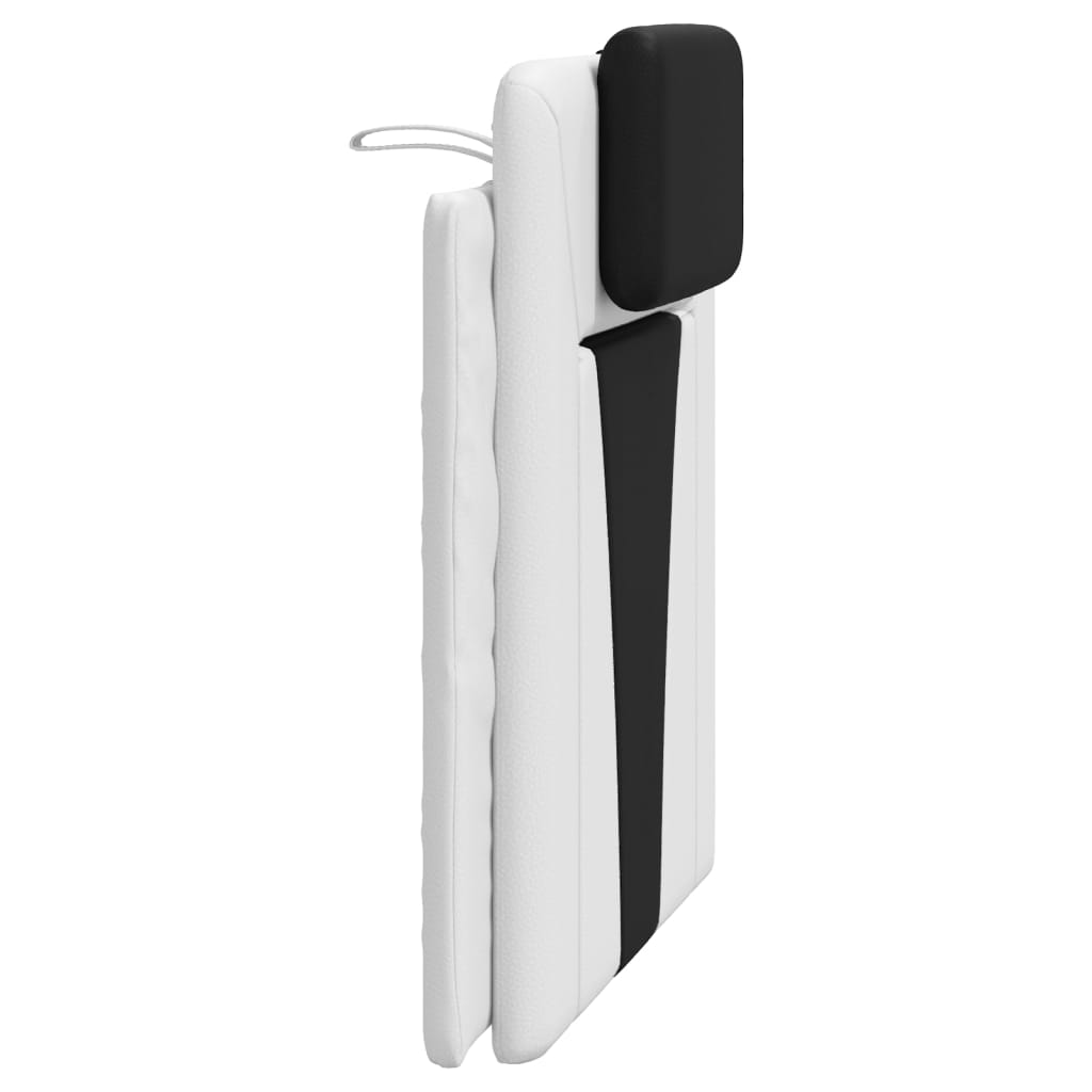 vidaXL Μαξιλάρι για Κεφαλάρι Λευκό και μαύρο 90εκ. από Συνθετικό Δέρμα