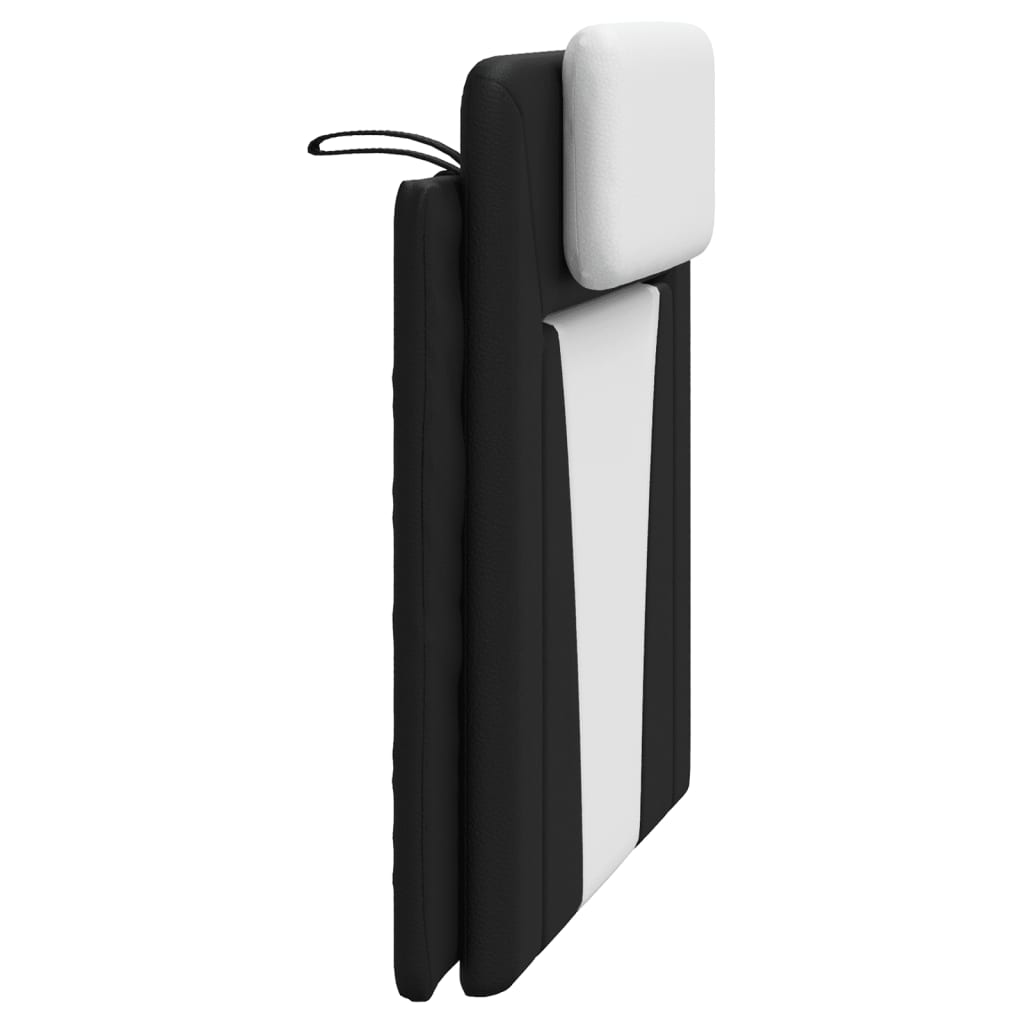 vidaXL Μαξιλάρι για Κεφαλάρι Μαύρο λευκό 100εκ. από Συνθετικό Δέρμα