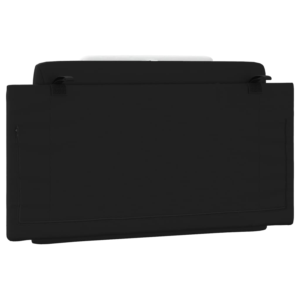 vidaXL Μαξιλάρι για Κεφαλάρι Μαύρο λευκό 100εκ. από Συνθετικό Δέρμα