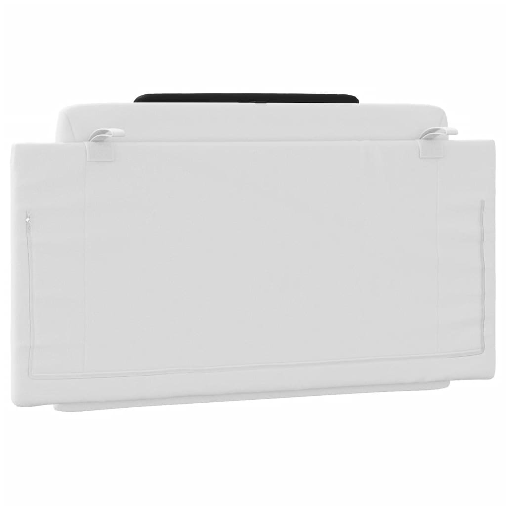 vidaXL Μαξιλάρι για Κεφαλάρι Λευκό μαύρο 100εκ. από Συνθετικό Δέρμα