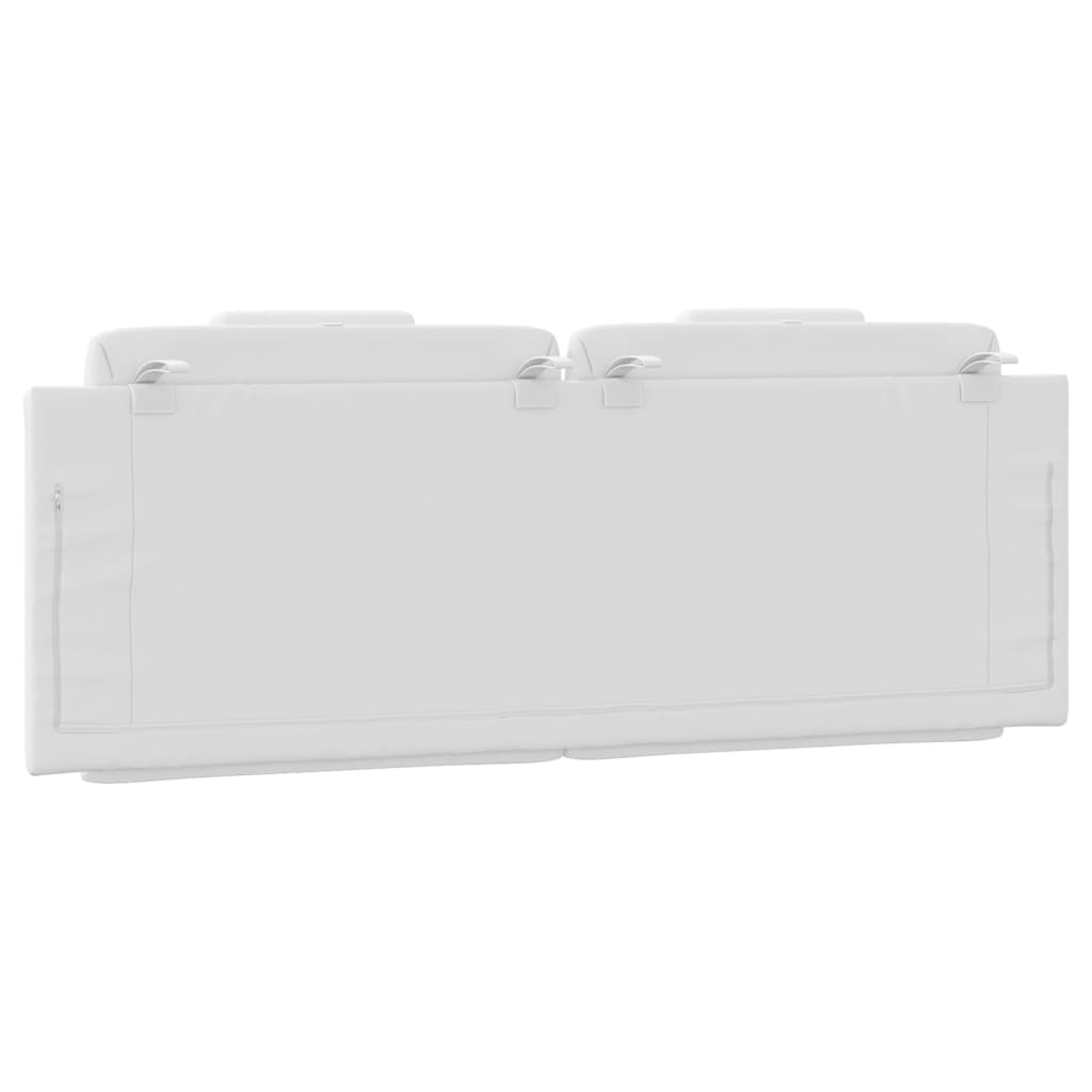 vidaXL Μαξιλάρι για Κεφαλάρι Λευκό 120 εκ. από Συνθετικό Δέρμα