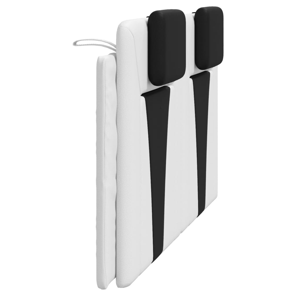 vidaXL Μαξιλάρι για Κεφαλάρι Λευκό και μαύρο 160εκ.από Συνθετικό Δέρμα