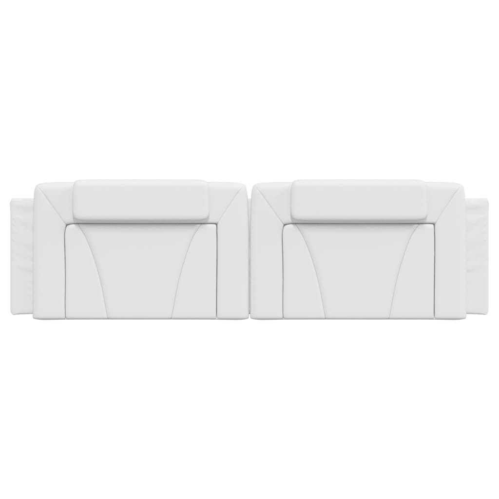 vidaXL Μαξιλάρι για Κεφαλάρι Λευκό 180 εκ. από Συνθετικό Δέρμα