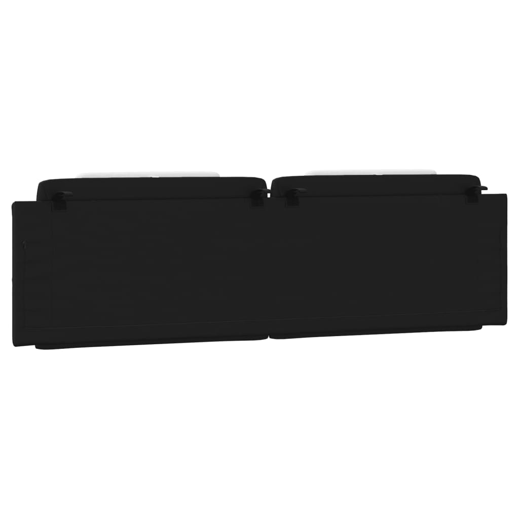 vidaXL Μαξιλάρι για Κεφαλάρι Μαύρο/λευκό 180 εκ. από Συνθετικό Δέρμα