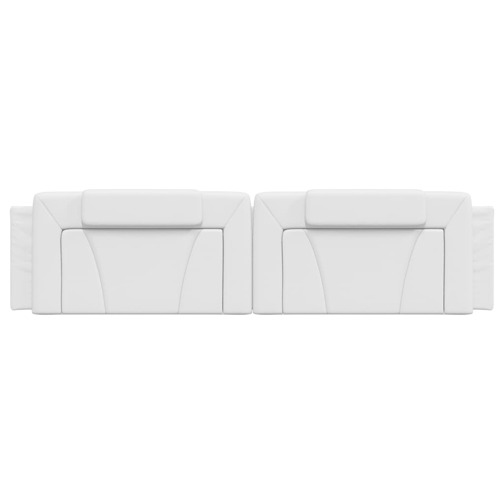 vidaXL Μαξιλάρι για Κεφαλάρι Λευκό 200 εκ. από Συνθετικό Δέρμα