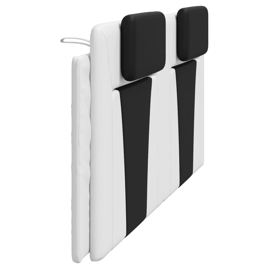 vidaXL Μαξιλάρι για Κεφαλάρι Λευκό μαύρο 200εκ. από Συνθετικό Δέρμα