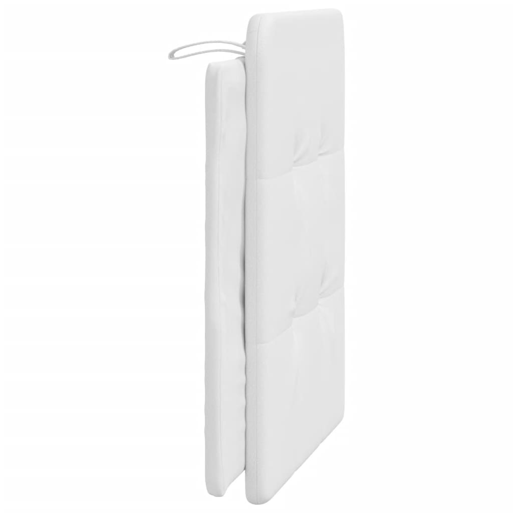 vidaXL Μαξιλάρι για Κεφαλάρι Λευκό 80 εκ. από Συνθετικό Δέρμα