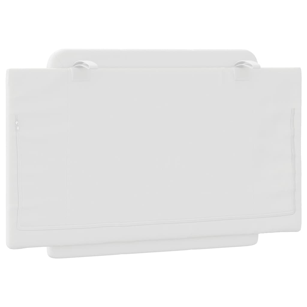 vidaXL Μαξιλάρι για Κεφαλάρι Λευκό 80 εκ. από Συνθετικό Δέρμα