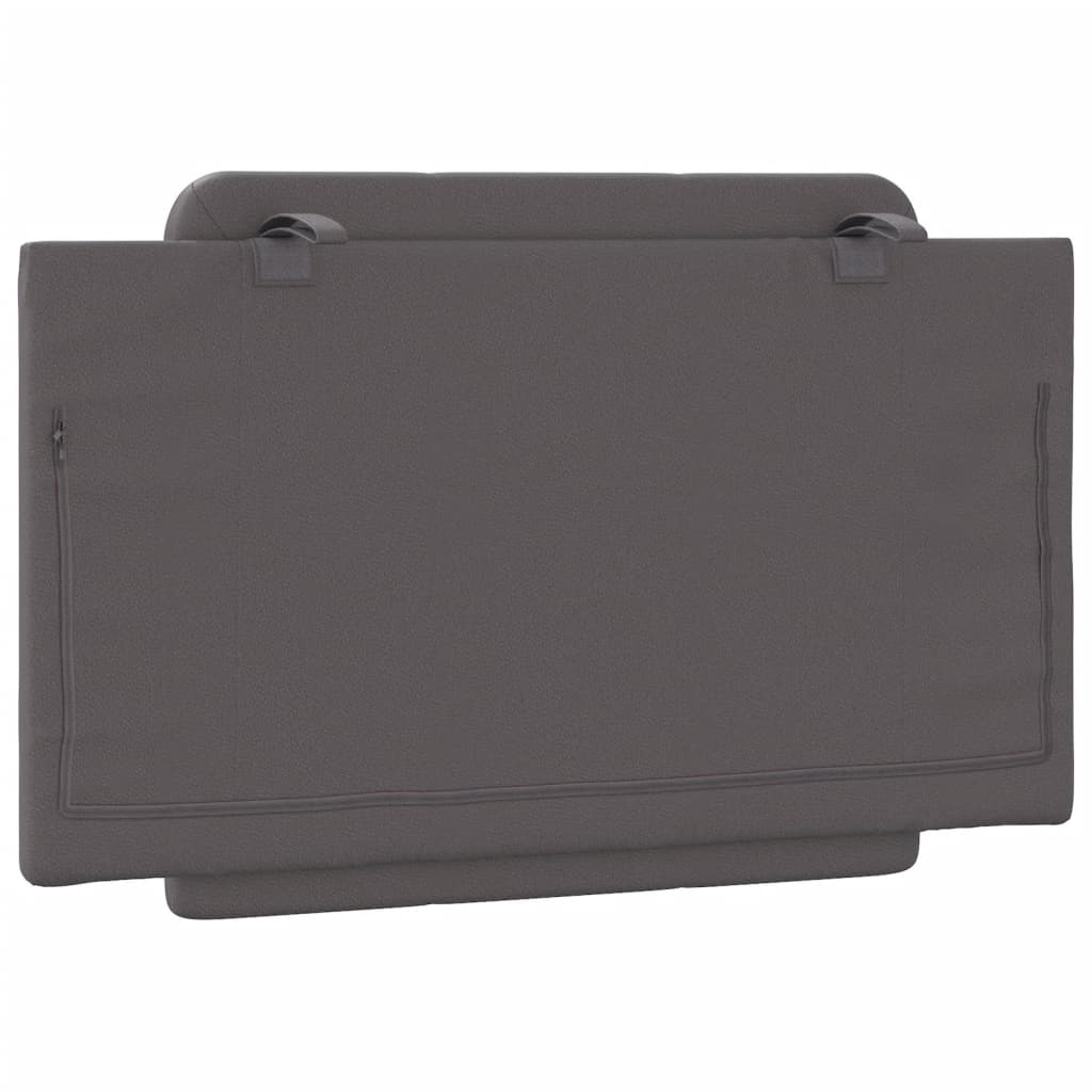 vidaXL Μαξιλάρι για Κεφαλάρι Γκρι 80 εκ. από Συνθετικό Δέρμα