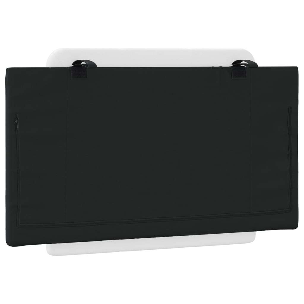 vidaXL Μαξιλάρι για Κεφαλάρι Λευκό και μαύρο 80εκ. από Συνθετικό Δέρμα