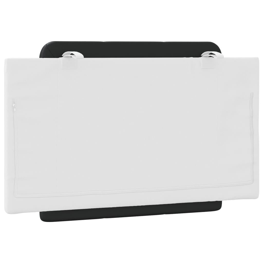 vidaXL Μαξιλάρι για Κεφαλάρι Zadar Μαύρο και λευκό 80εκ. από Συνθετικό Δέρμα