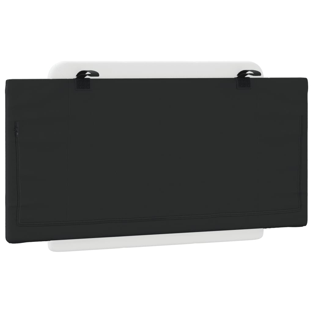 vidaXL Μαξιλάρι για Κεφαλάρι Λευκό μαύρο 100εκ. από Συνθετικό Δέρμα