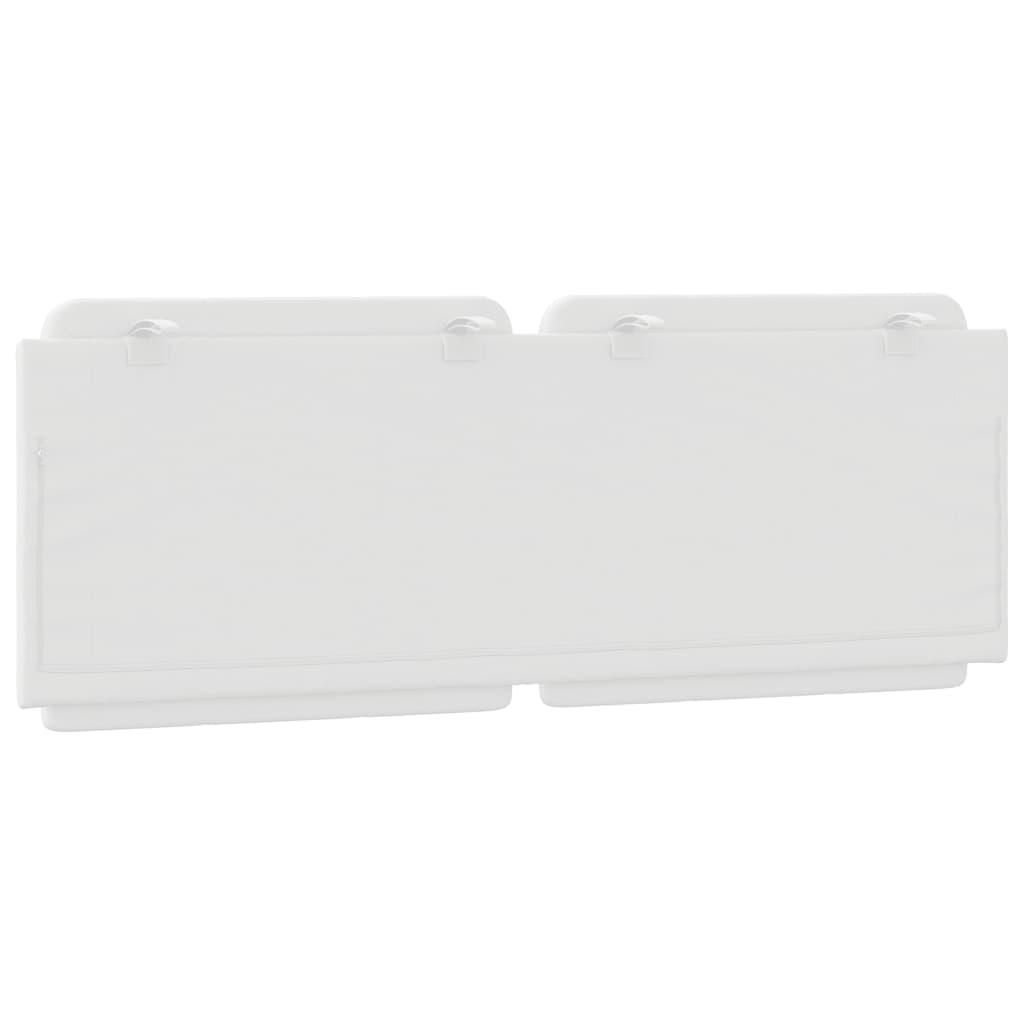 vidaXL Μαξιλάρι για Κεφαλάρι Λευκό 120 εκ. από Συνθετικό Δέρμα