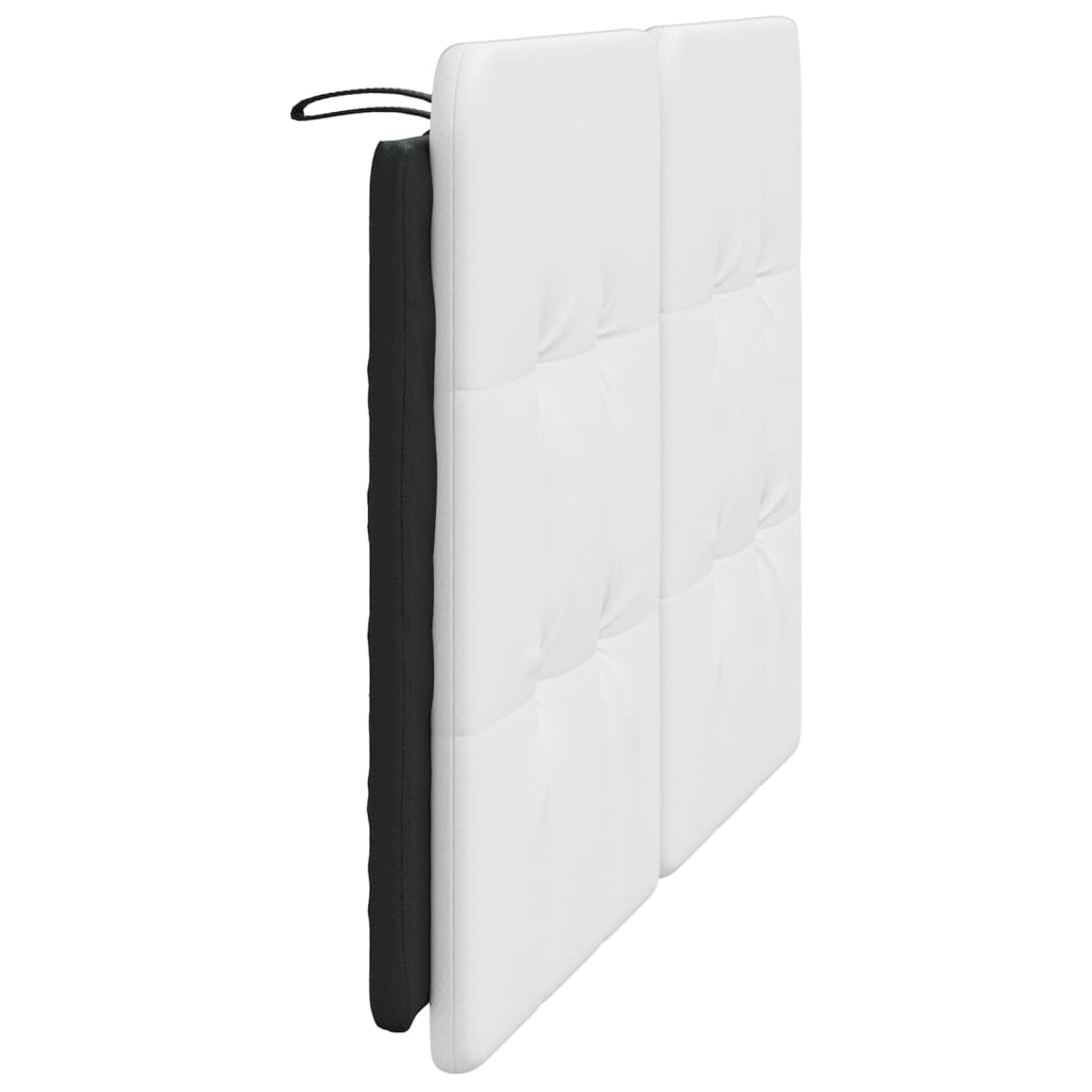 vidaXL Μαξιλάρι για Κεφαλάρι Λευκό/Μαύρο 140 εκ. από Συνθετικό Δέρμα