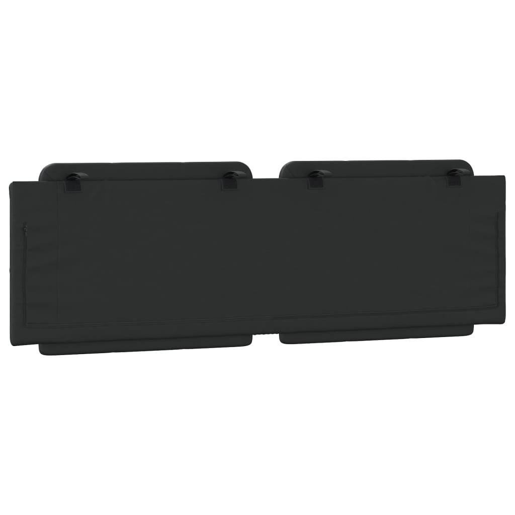 vidaXL Μαξιλάρι για Κεφαλάρι Μαύρο 160 εκ. από Συνθετικό Δέρμα