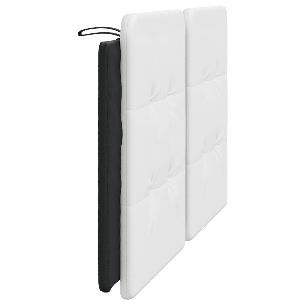 vidaXL Μαξιλάρι για Κεφαλάρι Λευκό και μαύρο 160εκ.από Συνθετικό Δέρμα