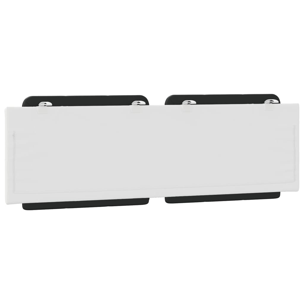 vidaXL Μαξιλάρι για Κεφαλάρι Zadar Μαύρο/λευκό 160 εκ. από Συνθετικό Δέρμα